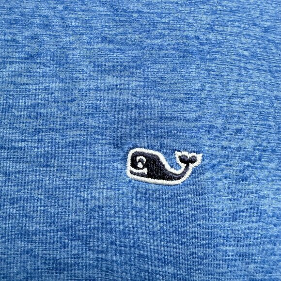 Vineyard Vines Performance Sankaty Polo  Small Mens Short Sleeve Golf Shirt Blue - Picture 6 of 10